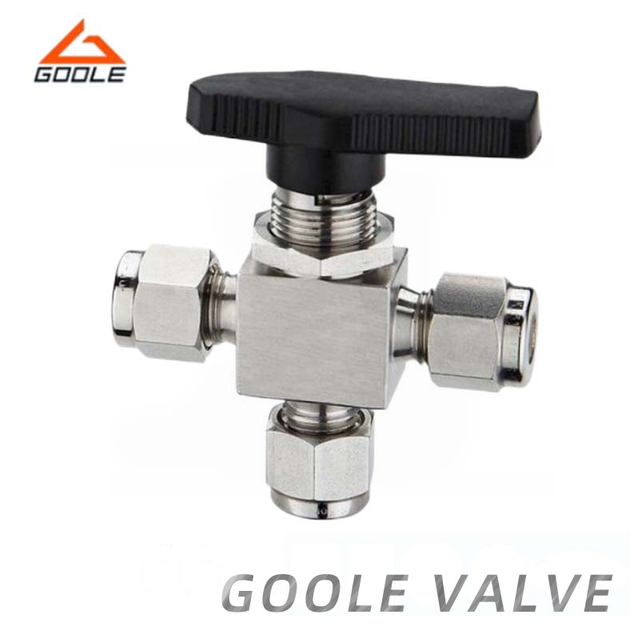 Stainless Steel 3 Way Sleeve Type Ball Valve