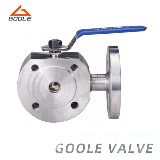 Wafer Type T Port Three Way Ball Valve