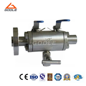 Gear Operated BW & SW DBB Ball Valve Anti-Static Design Chemical Injection Valve