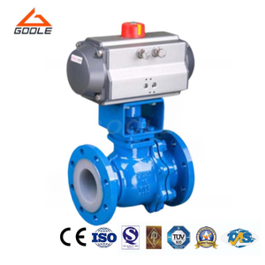 Pneumatic Actuated Cast Steel Flanged Trunnion Ball Valve