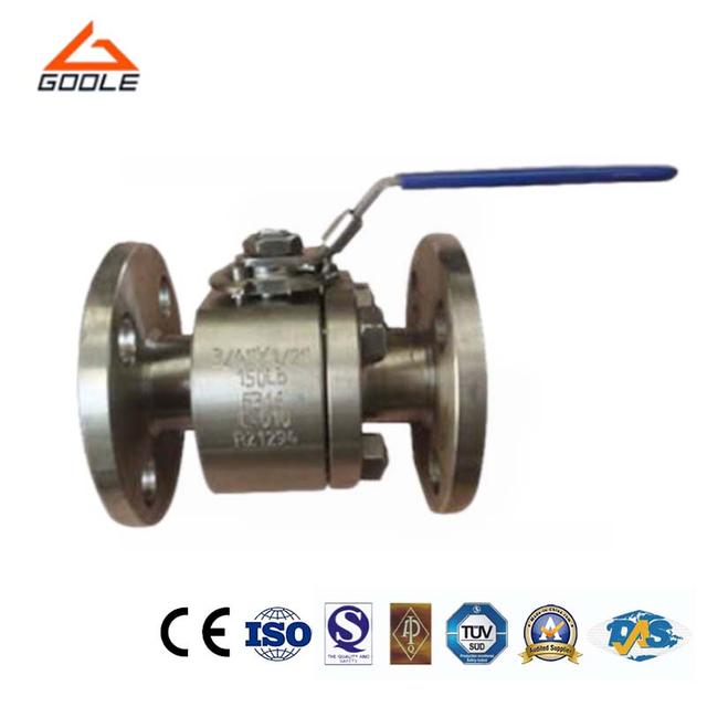 Forged Steel High Pressure Flanged Ends Ball Valve