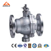 Cast Steel 2PCS Fixed High Platform Ball Valve
