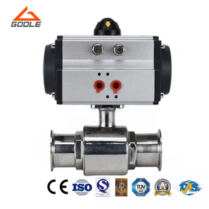 Pneumatic Actuated Sanitary Quick Installation Ball Valve