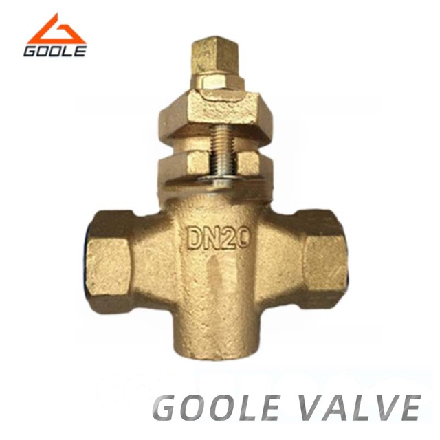 Brass Material Threaded Ends Two Way Plug Valve