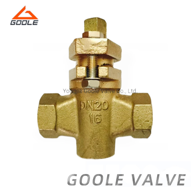 Brass Material Threaded Ends Two Way Plug Valve