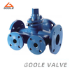 Jacketed Sleeve Type Three Way Flanged Plug Valve