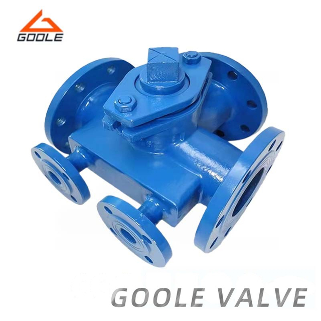 Jacketed Sleeve Type Three Way Flanged Plug Valve