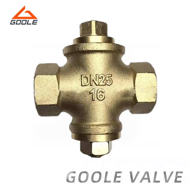 Brass Material Threaded Ends Three Way Plug Valve