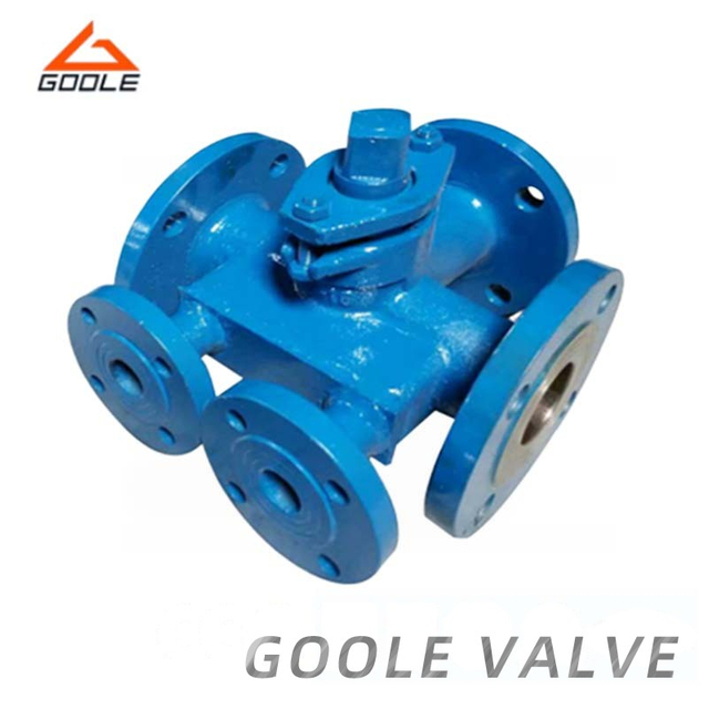 Jacketed Sleeve Type Three Way Flanged Plug Valve