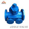 Jacketed Sleeve Type Three Way Plug Valve